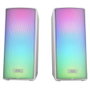 Mars Gaming MSRGB2W Altavoces Bluetooth RGB Full Mesh Blanco